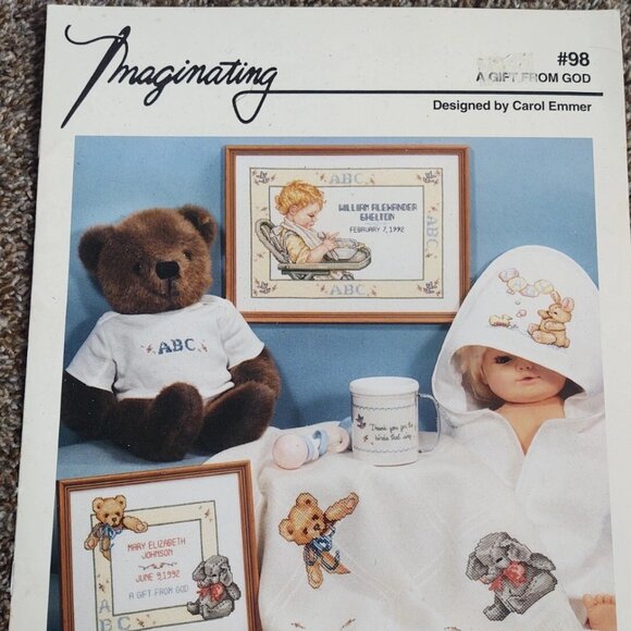 Imaginating A GIFT FROM GOD #98 Cross Stitch Pattern By Carol Emmer - Picture 2 of 2